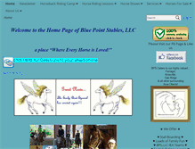 Tablet Screenshot of bluepointstables.com